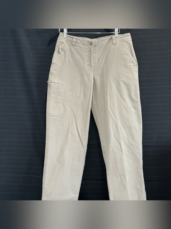 L.L. Bean Pants - LL Bean Pants Womens 12 Reg Beige Flannel Lined Classic Fit Chino Straight Leg